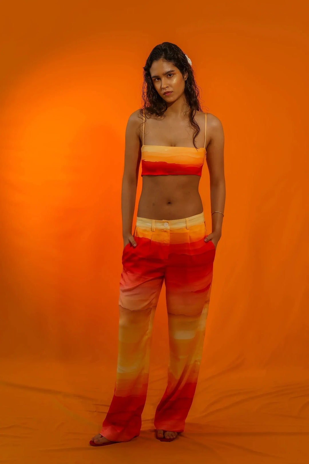 SUNSET SATIN PANTALON - BeachLife Concept