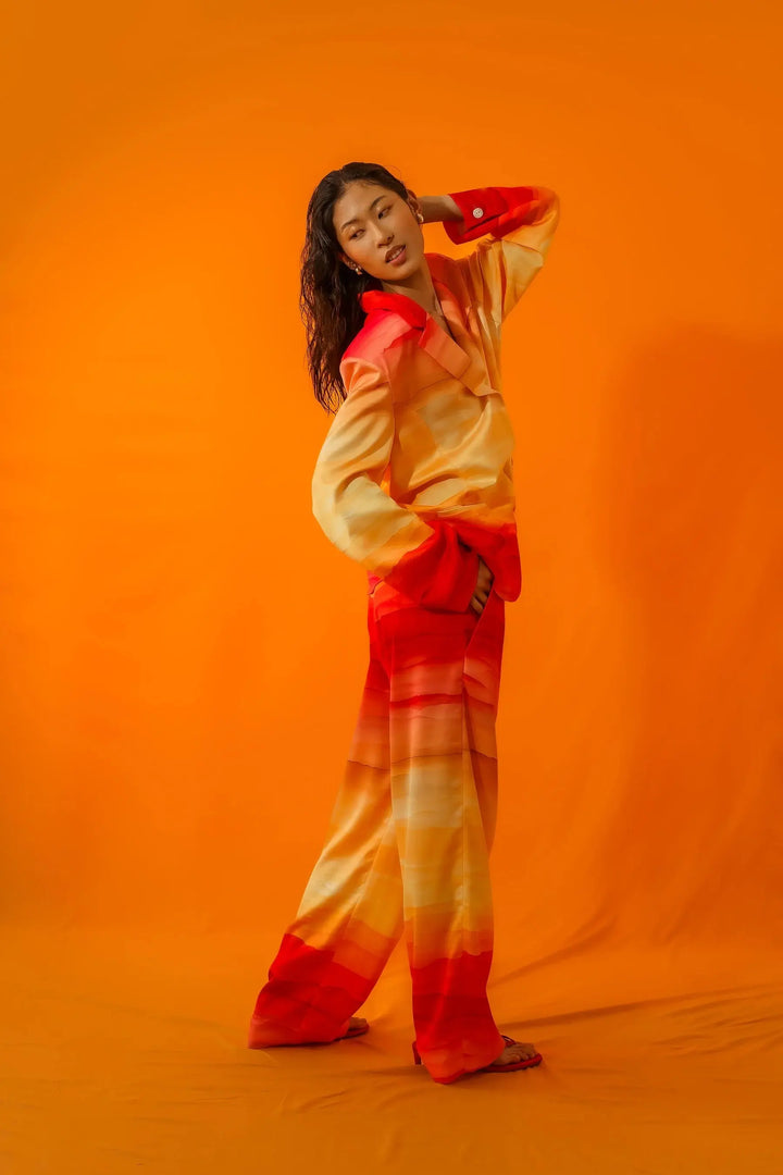 SUNSET SATIN PANTALON - BeachLife Concept