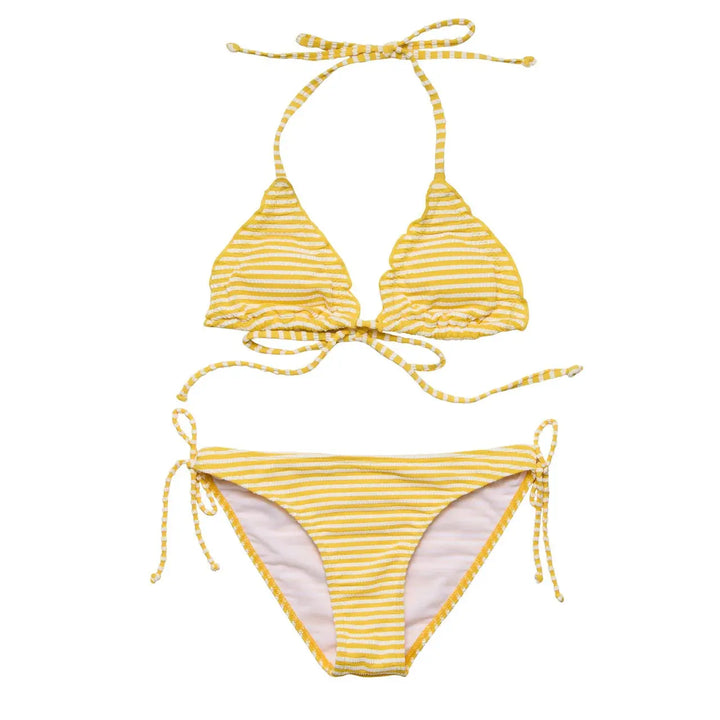 SUNSHINE STRIPE TEEN TRIANGLE BIKINI SNAPPER ROCK