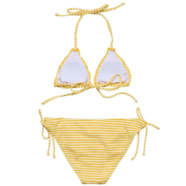 SUNSHINE STRIPE TEEN TRIANGLE BIKINI SNAPPER ROCK