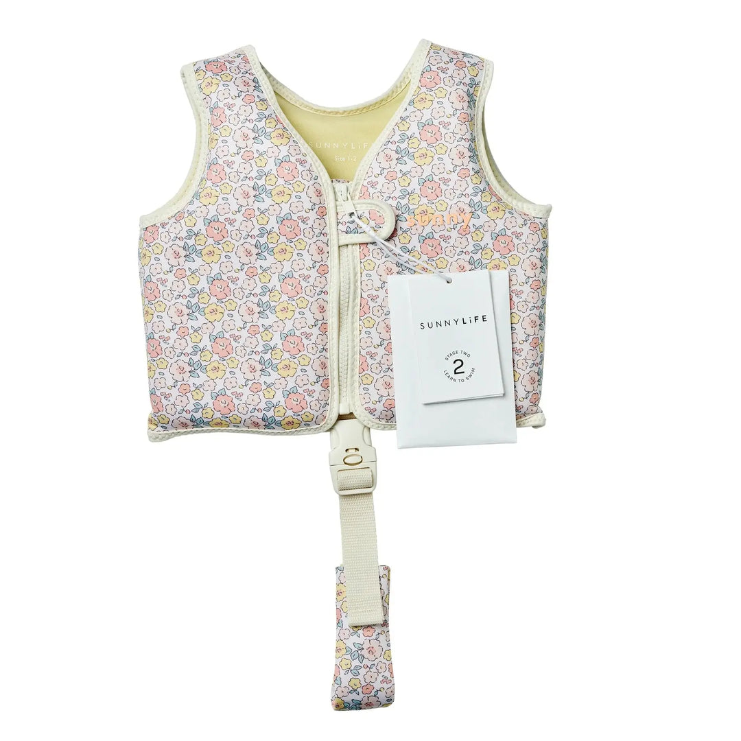 SWIM VEST 1-2 INTO THE GARDEN DITSY FLORAL SUNNYLIFE