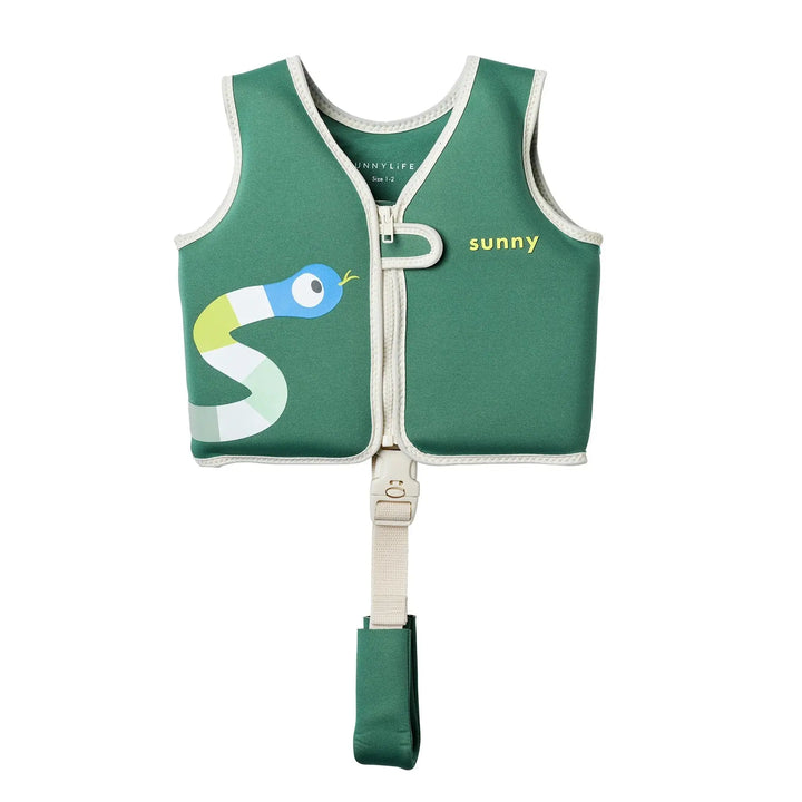 SWIM VEST 1-2 INTO THE JUNGLE GREEN SUNNYLIFE