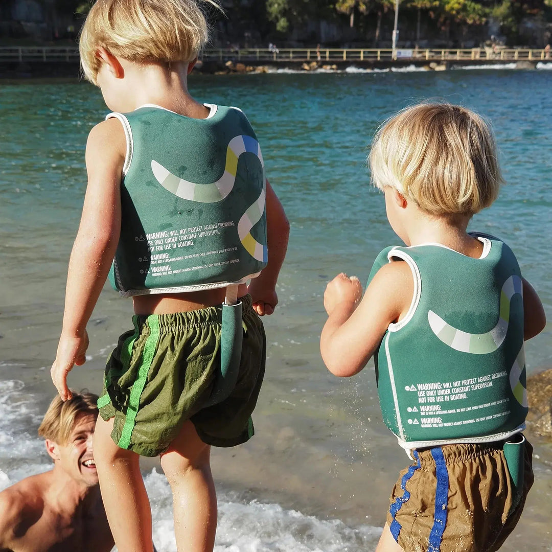 SWIM VEST 1-2 INTO THE JUNGLE GREEN SUNNYLIFE