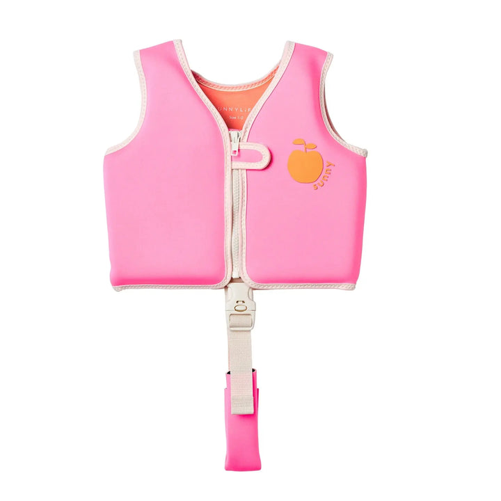 SWIM VEST 1-2 POPPY THE PEACH NEON PINK SUNNYLIFE