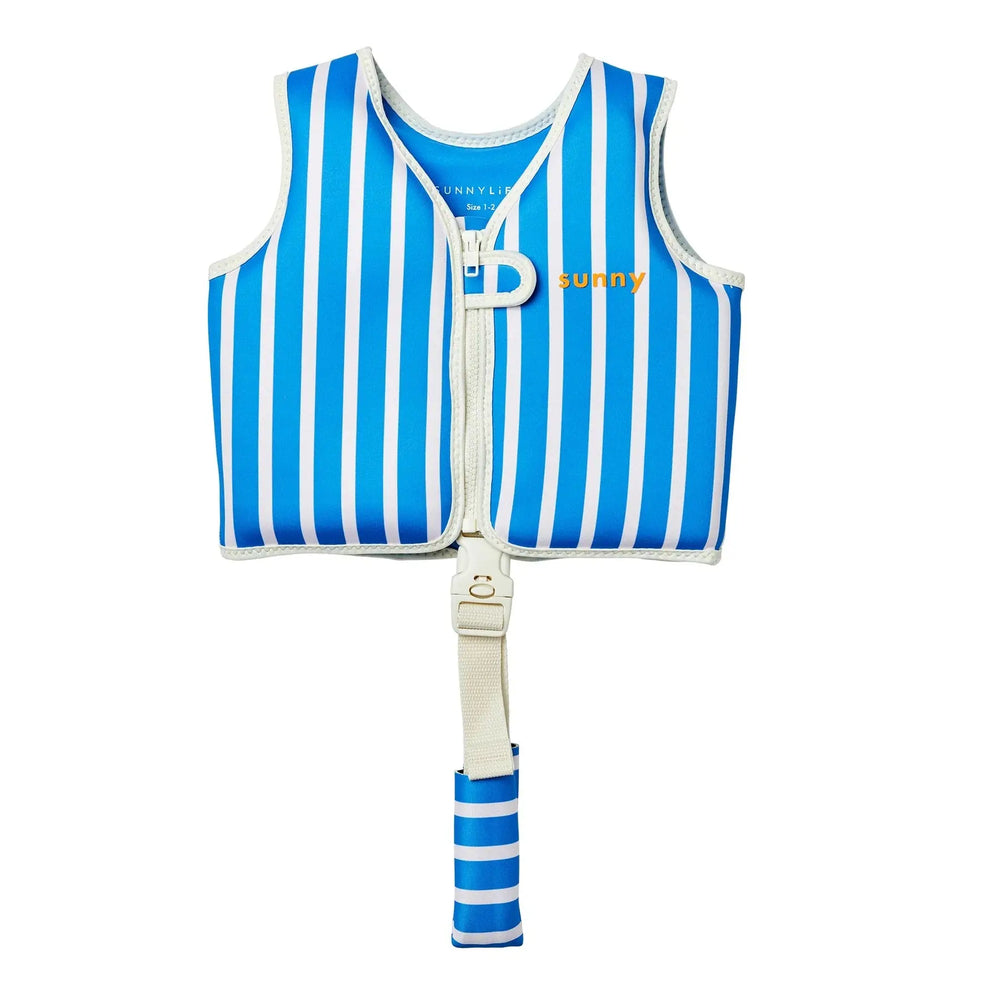 SWIM VEST 1-2 TINO THE TIGER BLUE SUNNYLIFE
