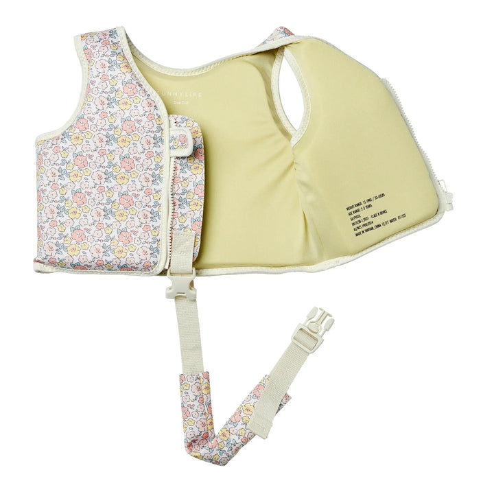 SWIM VEST 2-3 INTO THE GARDEN DITSY FLORAL SUNNYLIFE