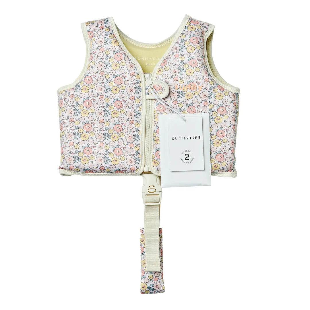 SWIM VEST 2-3 INTO THE GARDEN DITSY FLORAL SUNNYLIFE