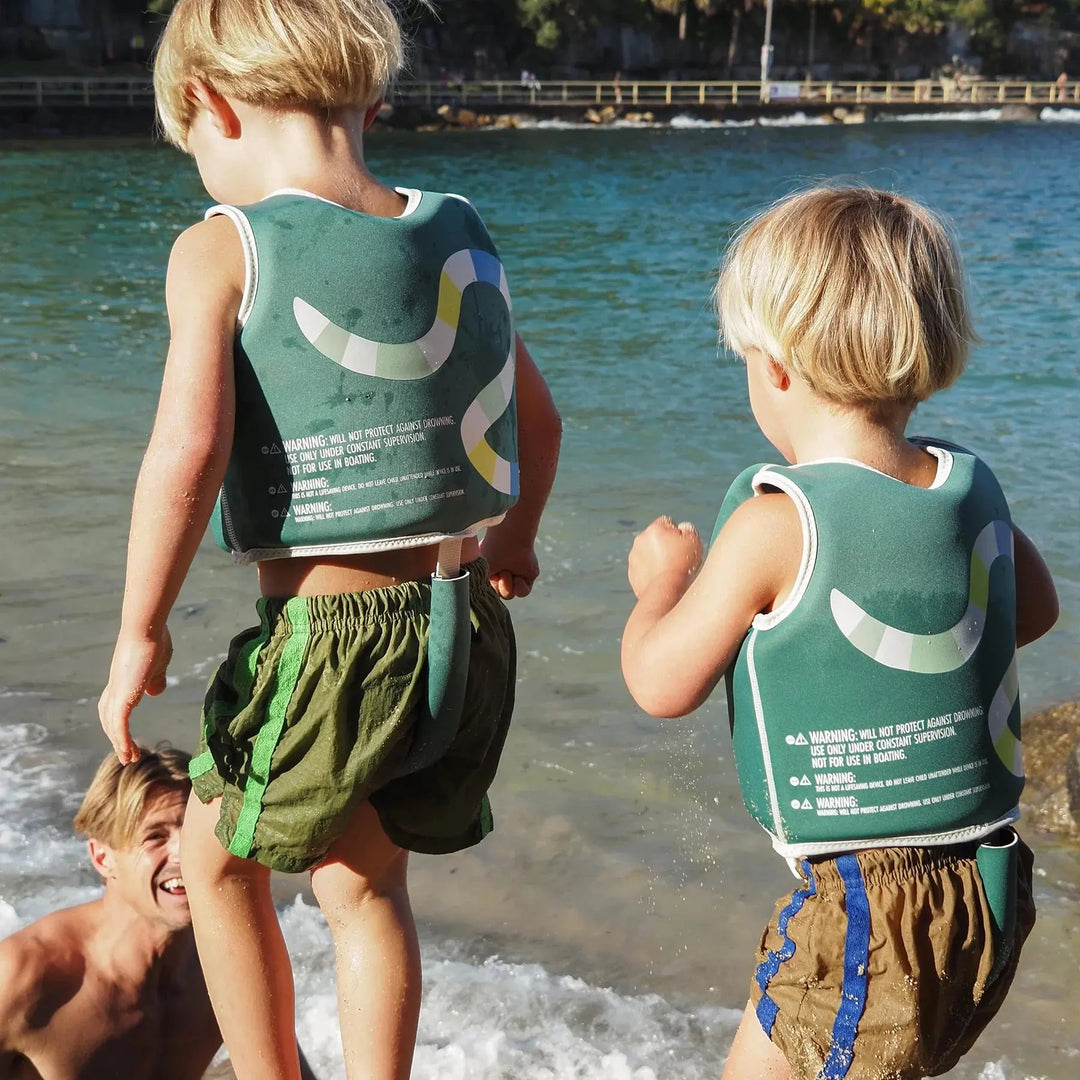 SWIM VEST 2-3 INTO THE JUNGLE GREEN SUNNYLIFE