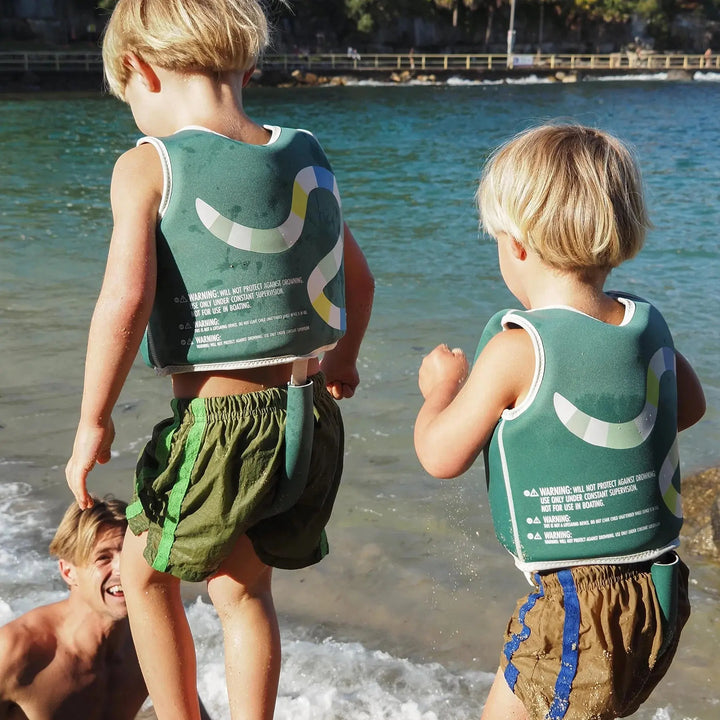 SWIM VEST 2-3 INTO THE JUNGLE GREEN SUNNYLIFE