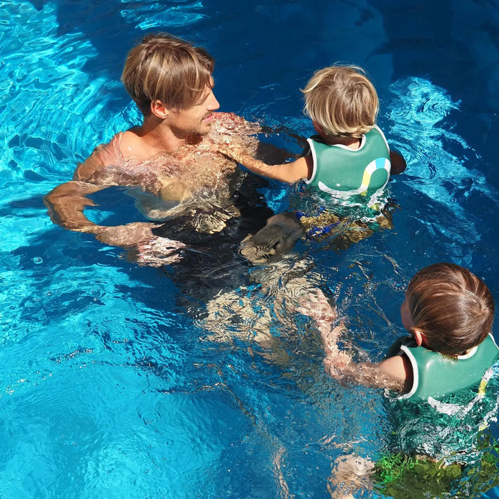 SWIM VEST 2-3 INTO THE JUNGLE GREEN SUNNYLIFE