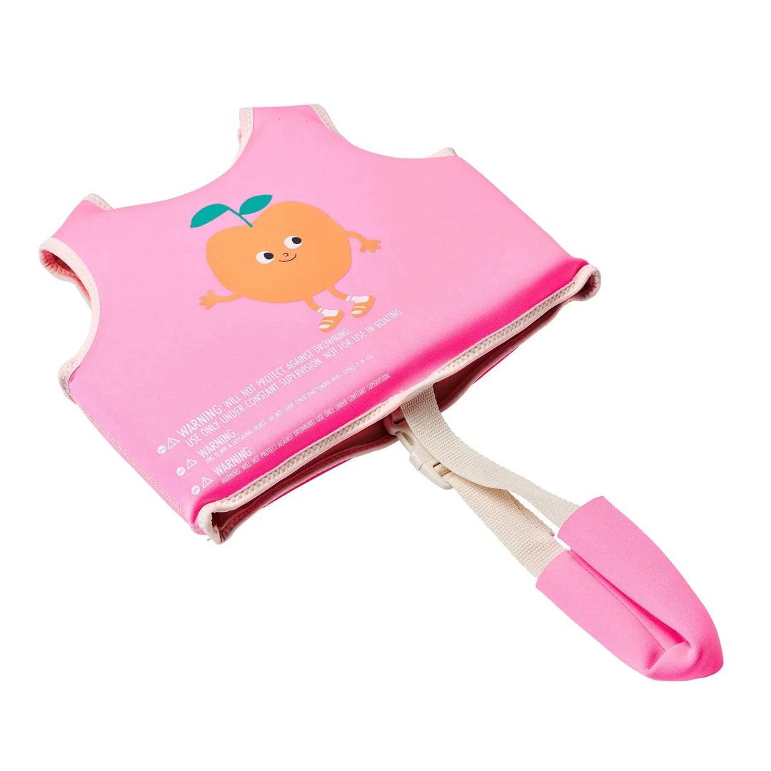 SWIM VEST 2-3 POPPY THE PEACH NEON PINK SUNNYLIFE
