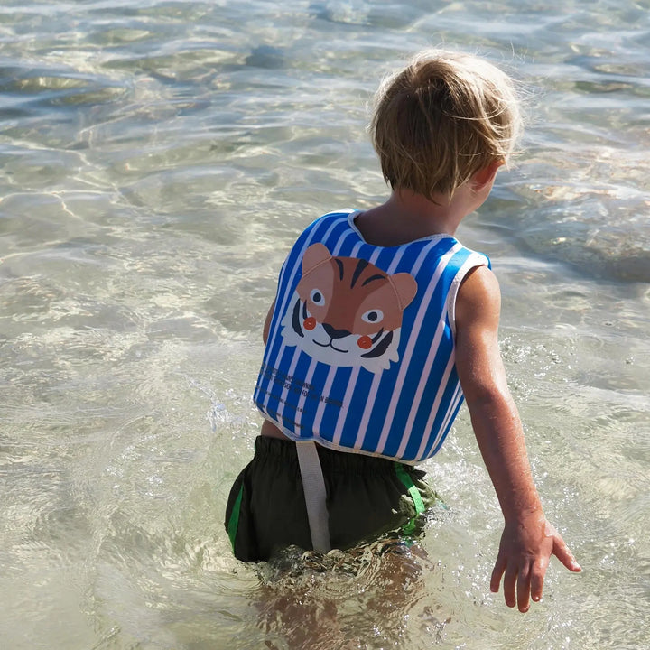 SWIM VEST 2-3 TINO THE TIGER BLUE SUNNYLIFE