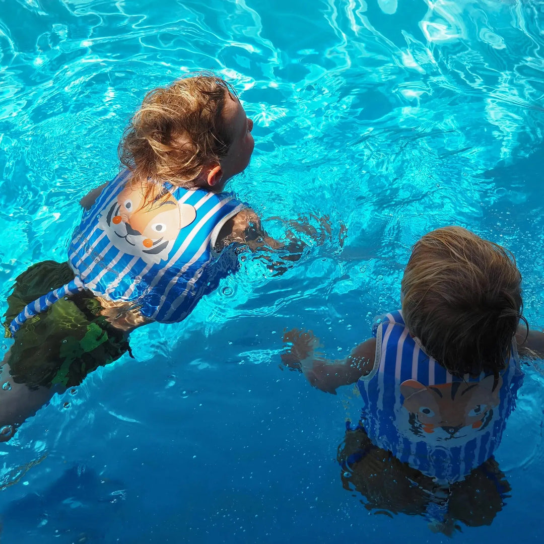 SWIM VEST 2-3 TINO THE TIGER BLUE SUNNYLIFE