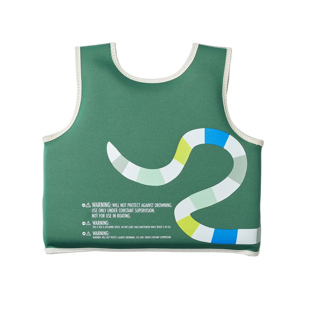 SWIM VEST 3-6 INTO THE JUNGLE GREEN SUNNYLIFE