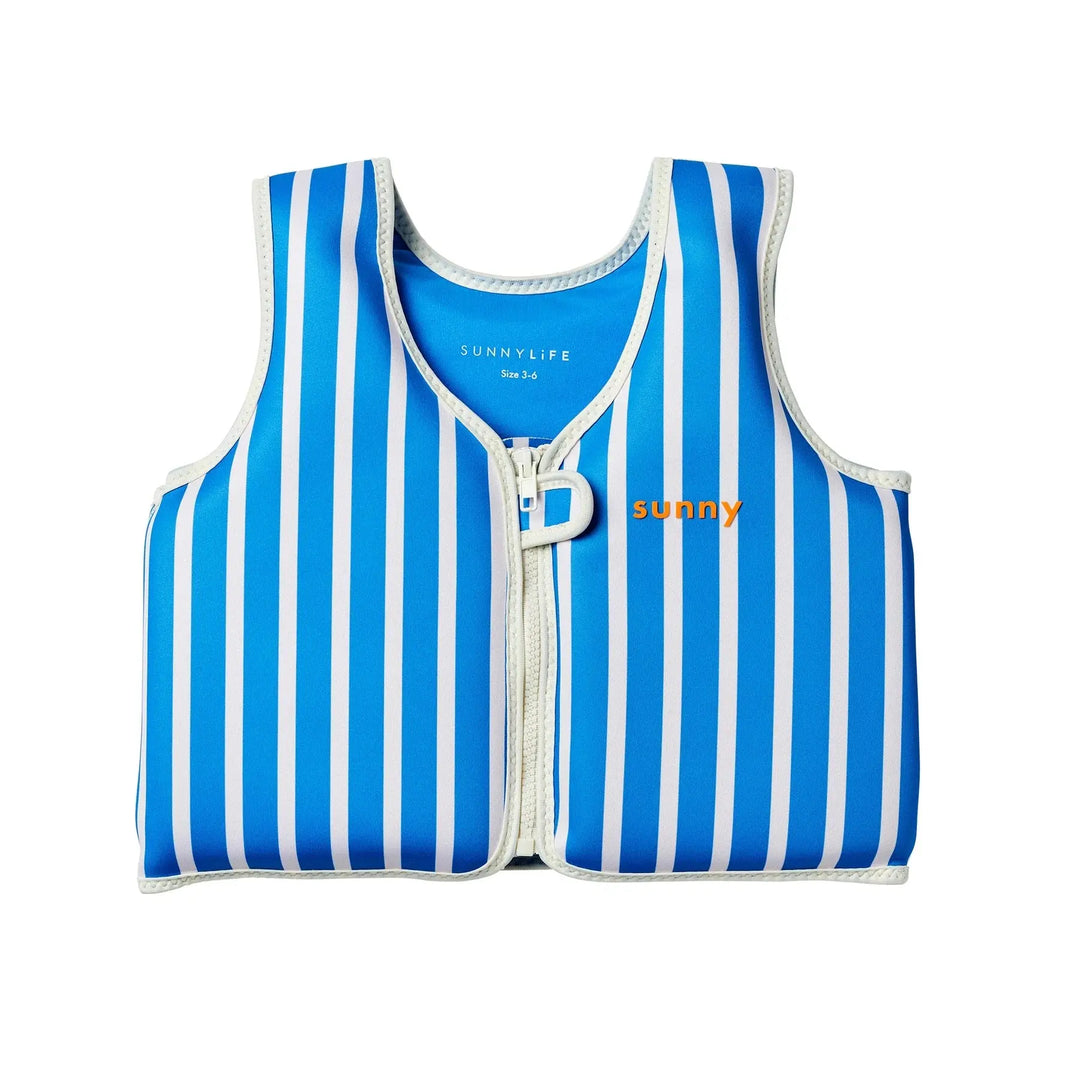SWIM VEST 3-6 TINO THE TIGER BLUE SUNNYLIFE