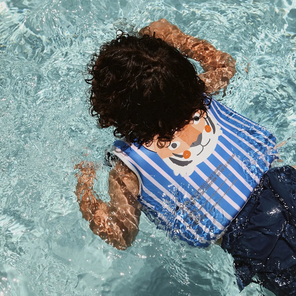 SWIM VEST 3-6 TINO THE TIGER BLUE SUNNYLIFE