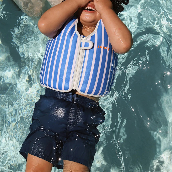 SWIM VEST 3-6 TINO THE TIGER BLUE SUNNYLIFE