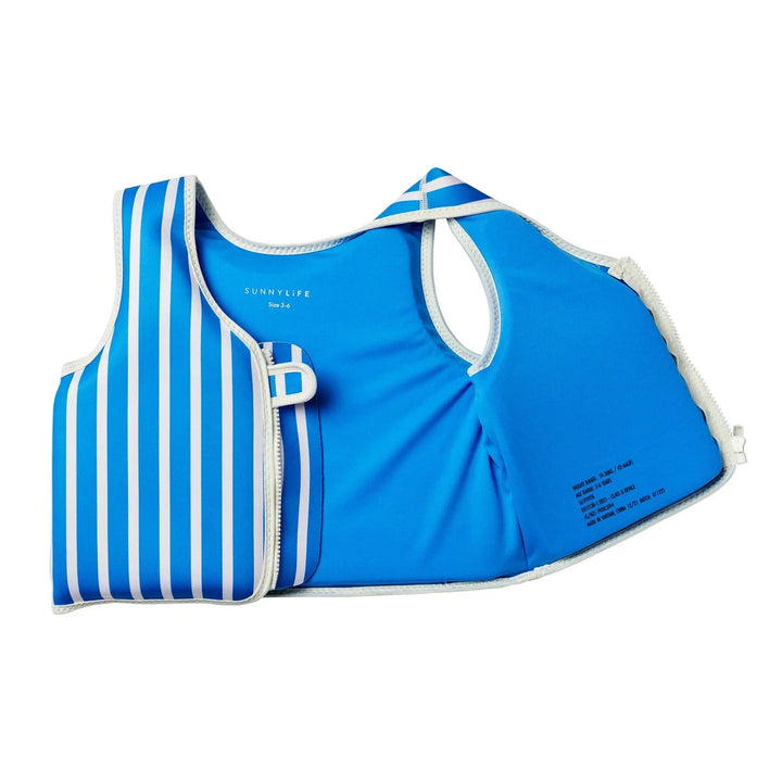 SWIM VEST 3-6 TINO THE TIGER BLUE SUNNYLIFE