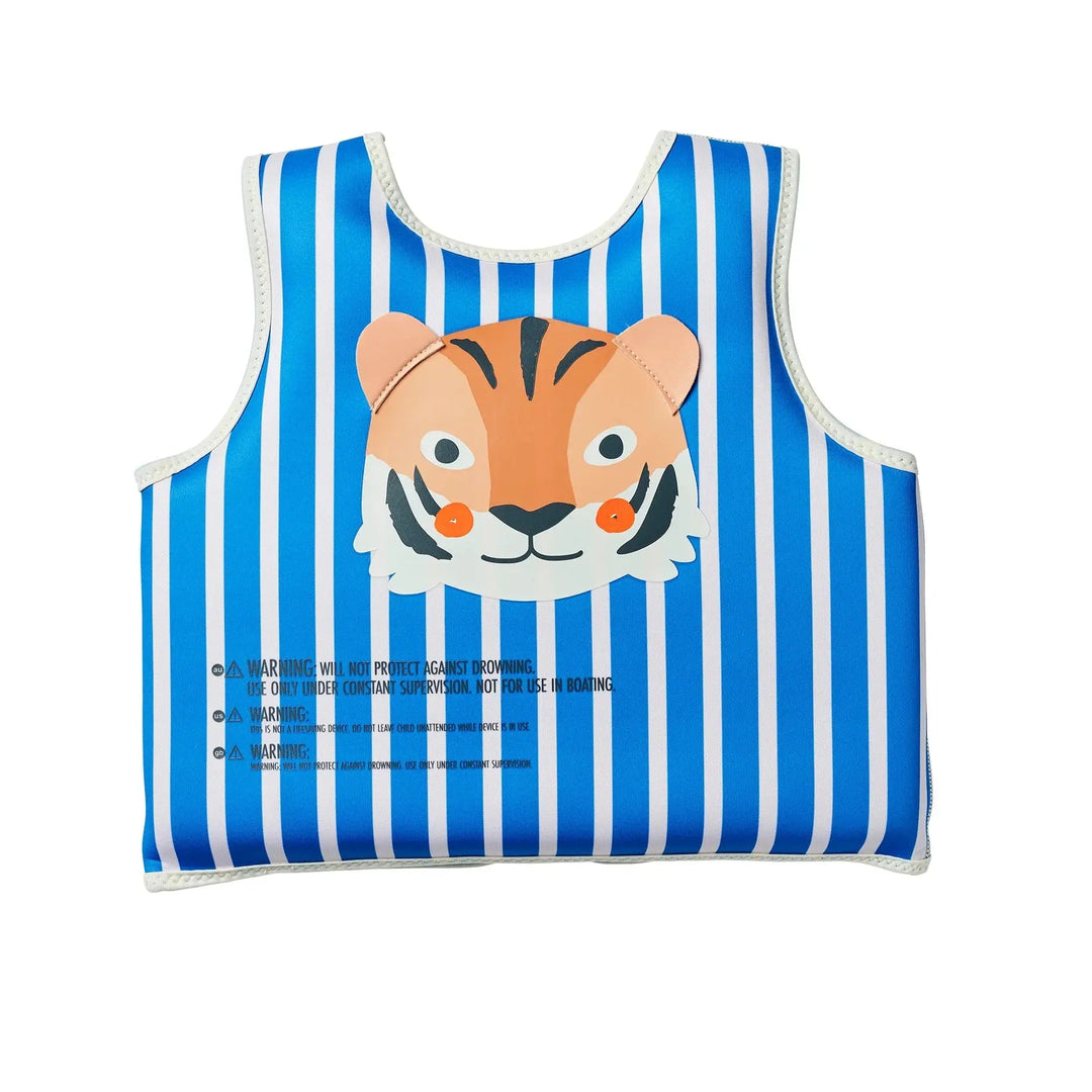 SWIM VEST 3-6 TINO THE TIGER BLUE SUNNYLIFE