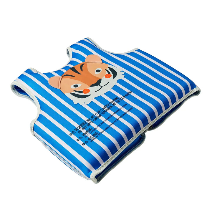 SWIM VEST 3-6 TINO THE TIGER BLUE SUNNYLIFE