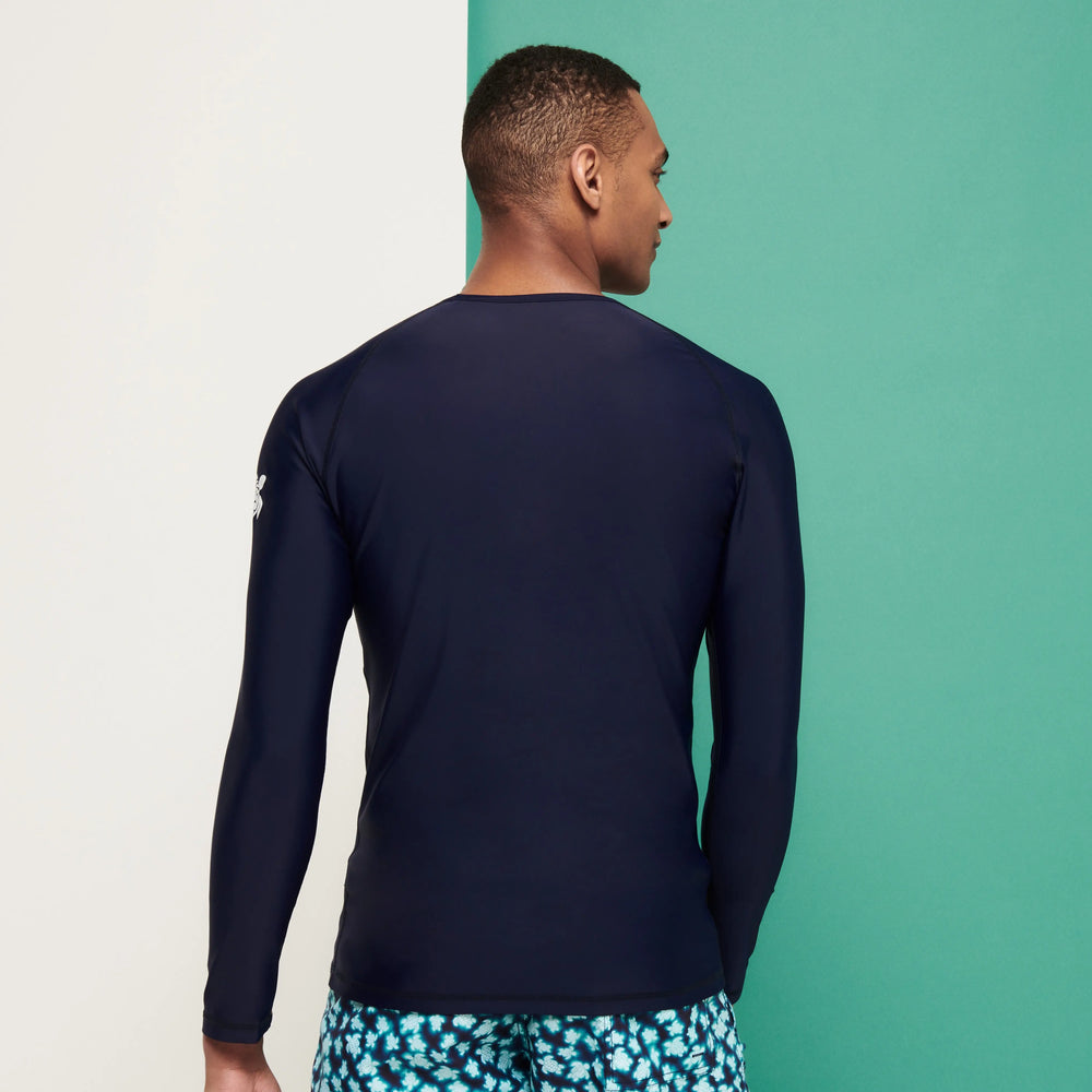 T-SHIRT ANTI UV REGULAR UNI BLEU MARINE - BeachLife Concept
