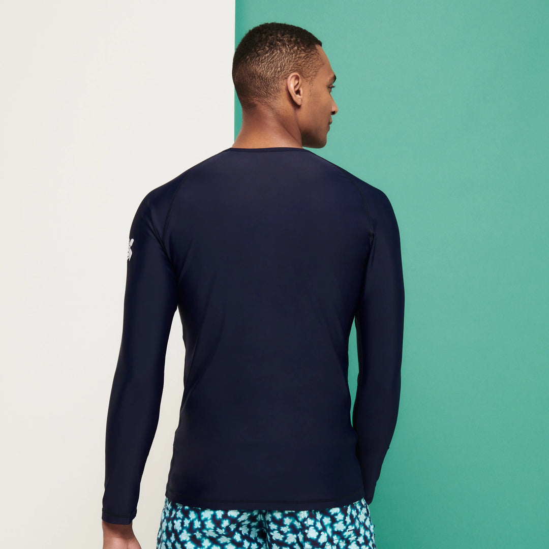 T-SHIRT ANTI UV REGULAR UNI BLEU MARINE - BeachLife Concept