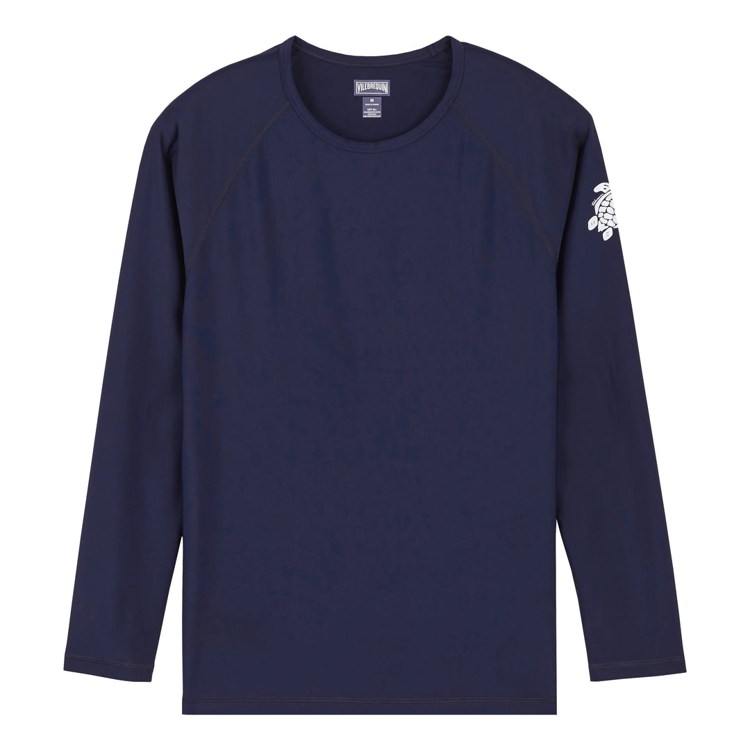 T-SHIRT ANTI UV REGULAR UNI BLEU MARINE - BeachLife Concept