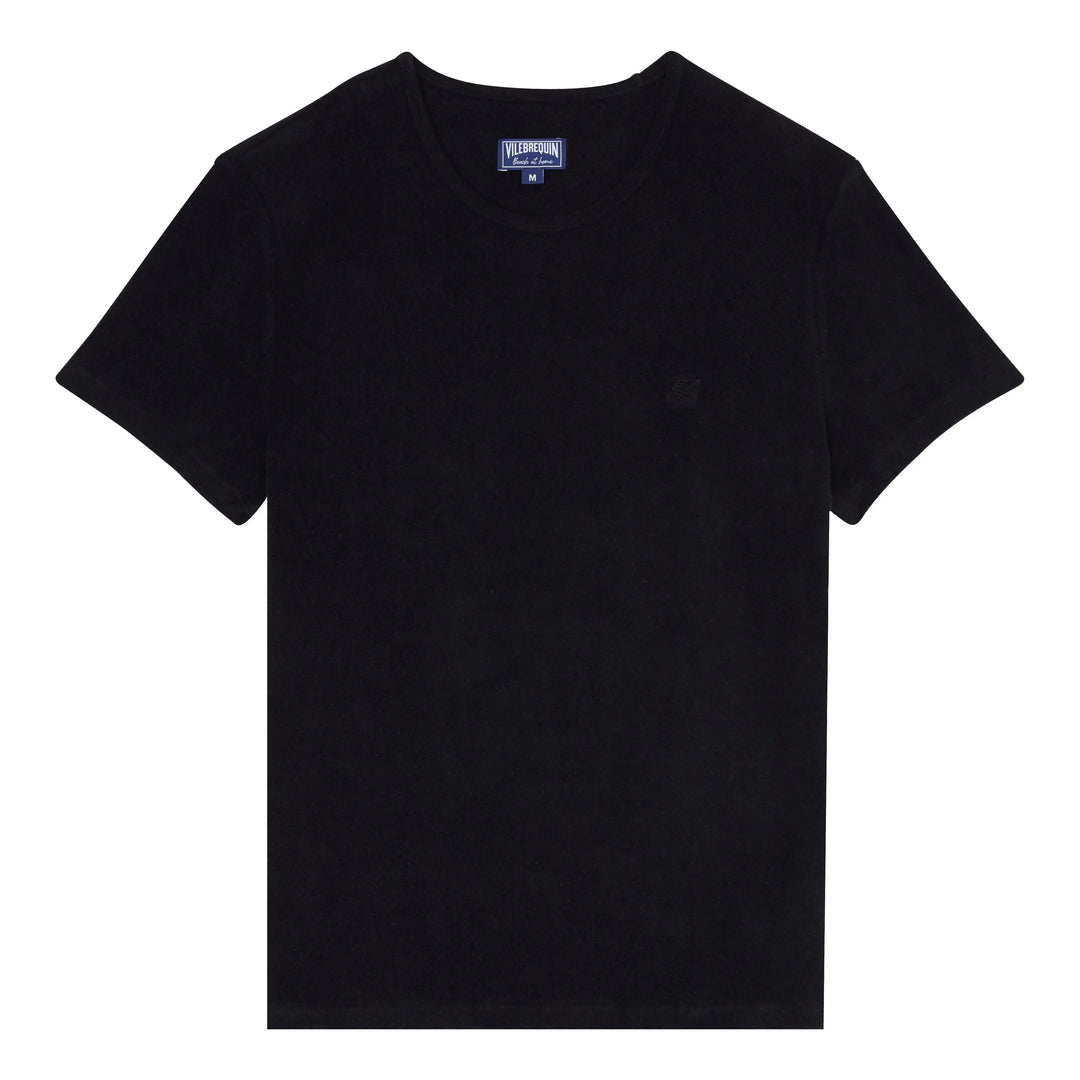T-SHIRT TIRAMISU COL RONG EN EPONGE BLANC - BeachLife Concept