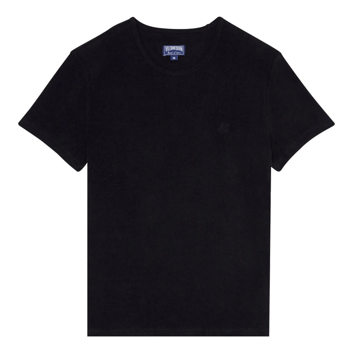 T-SHIRT TIRAMISU COL RONG EN EPONGE BLANC - BeachLife Concept