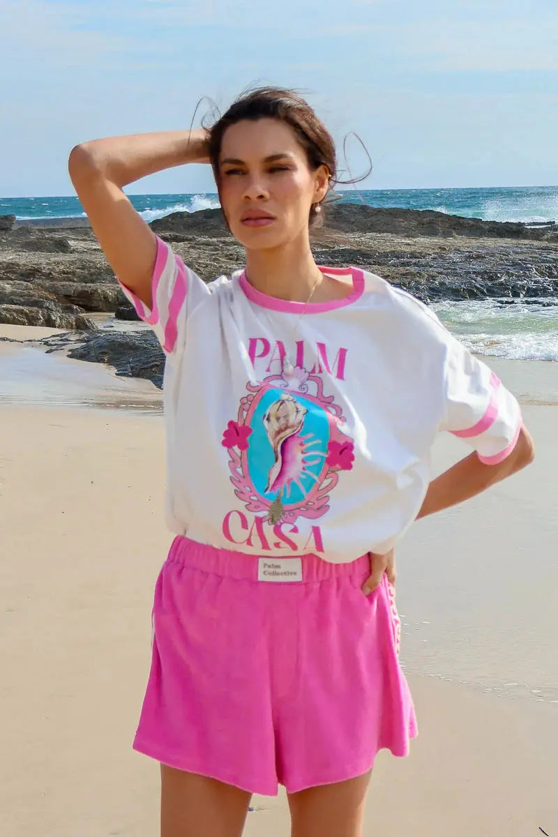 TERRY SHORT PINK BeachLife Concept