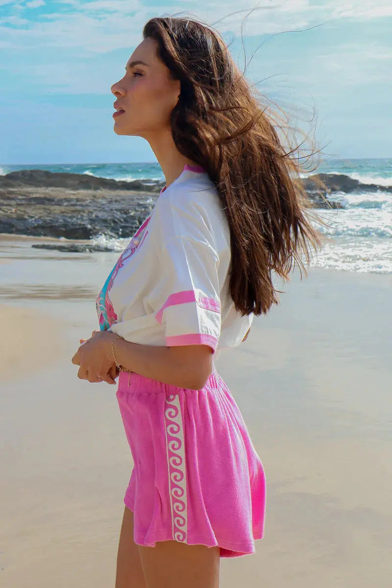 TERRY SHORT PINK BeachLife Concept