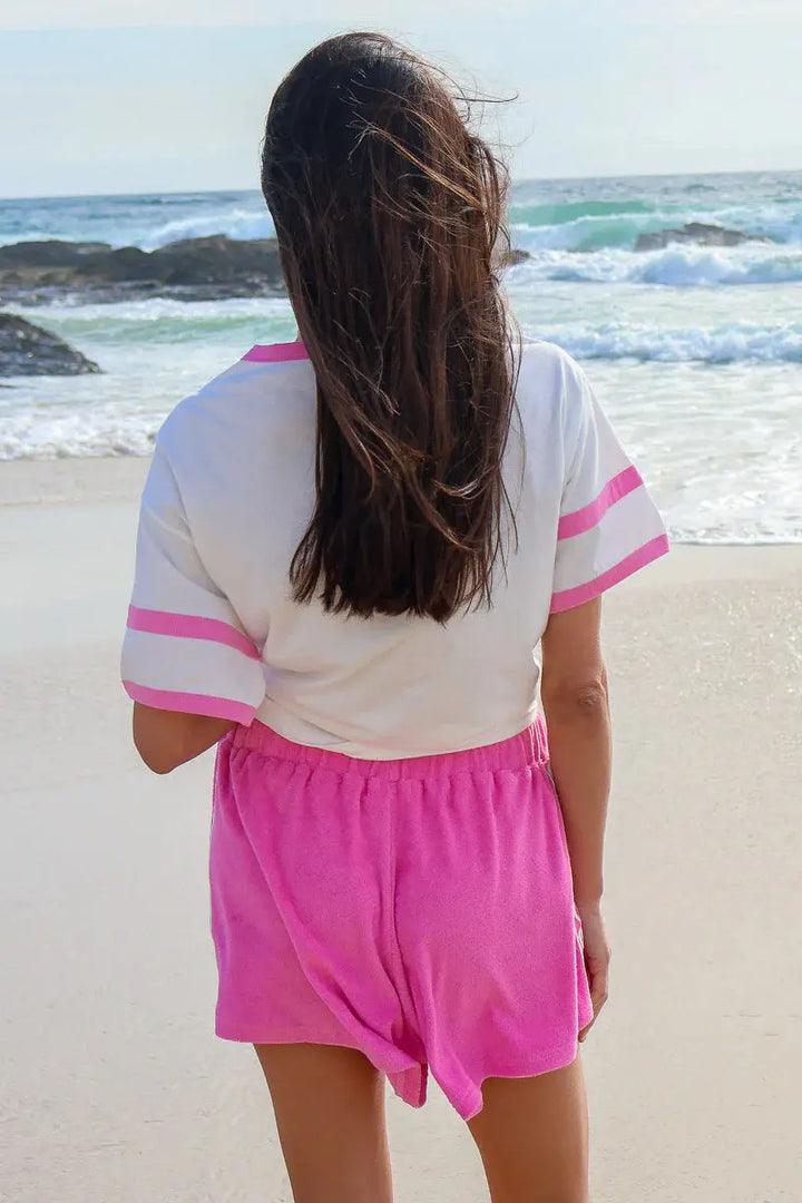 TERRY SHORT PINK BeachLife Concept