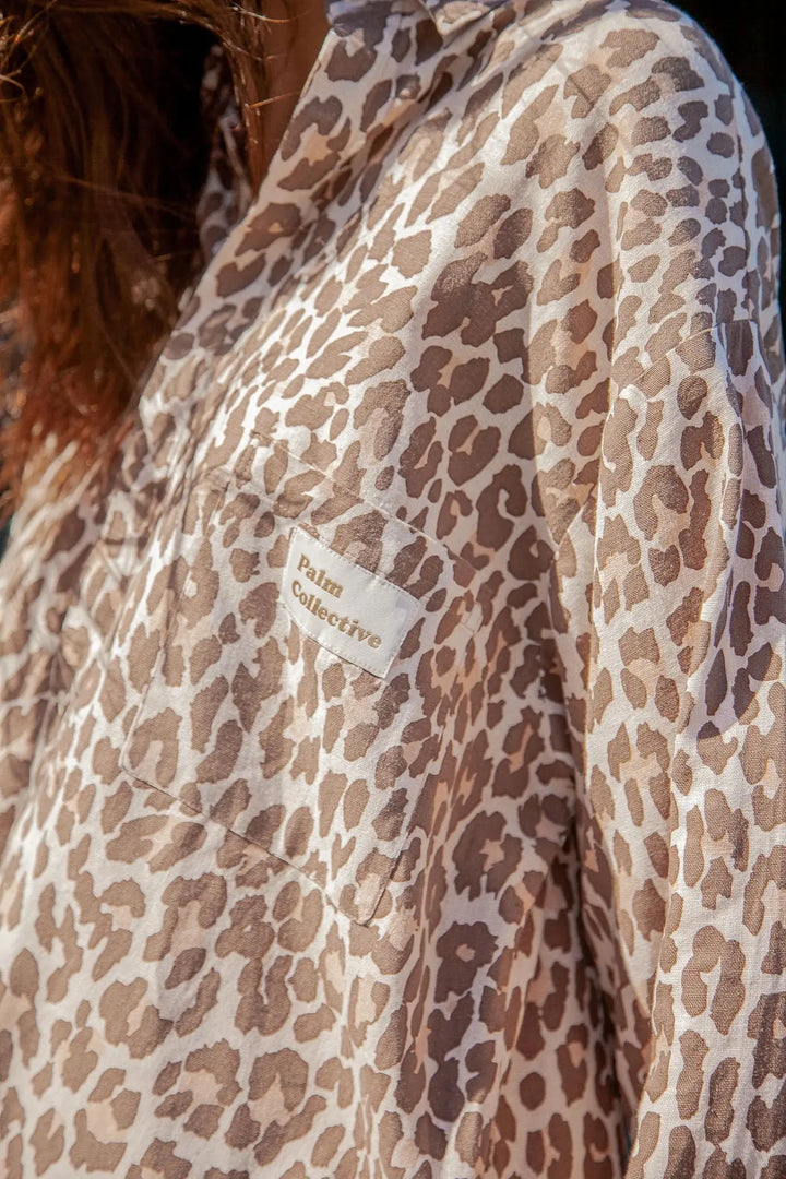 TIGERESS LEOPARD PRINT SHIRT DRESS BeachLife Concept