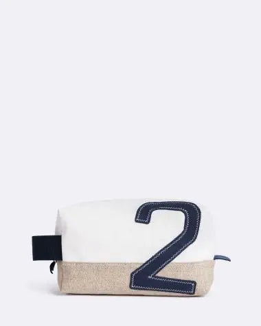 TROUSSE DE TOILETTE WINDY LIN & CUIR MARINE 727 SAILBAGS