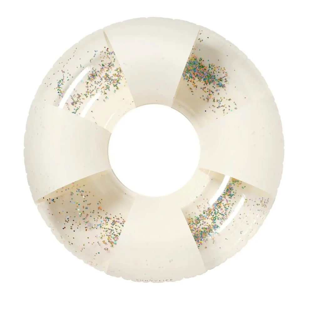 TUBE POOL RING COTTON CANDY STRIPE SUNNYLIFE