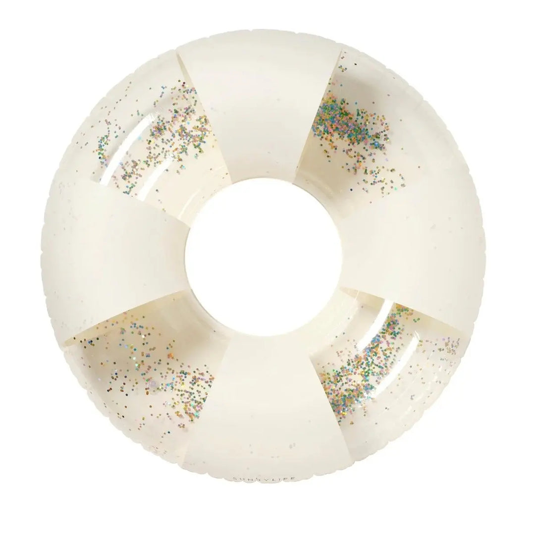 TUBE POOL RING COTTON CANDY STRIPE SUNNYLIFE