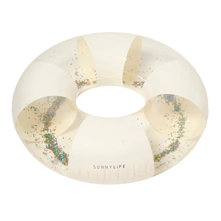 TUBE POOL RING COTTON CANDY STRIPE SUNNYLIFE
