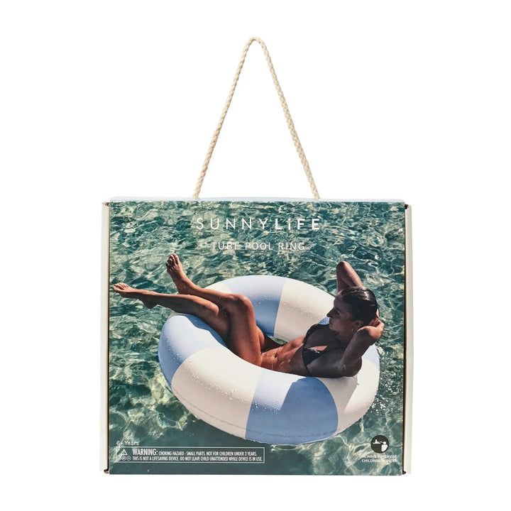 TUBE POOL RING LA MER MED BLUE SUNNYLIFE