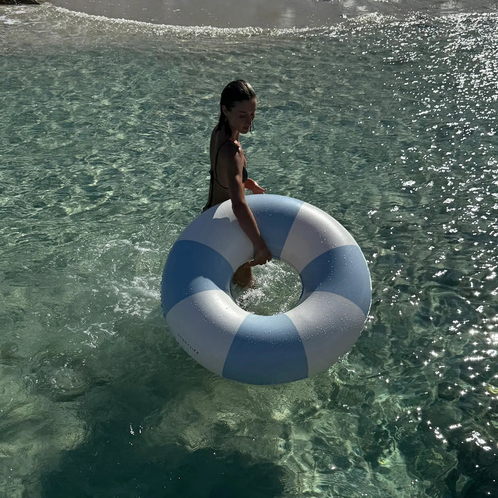 TUBE POOL RING LAZY DAYS DUCK EGG BLUE - BeachLife Concept
