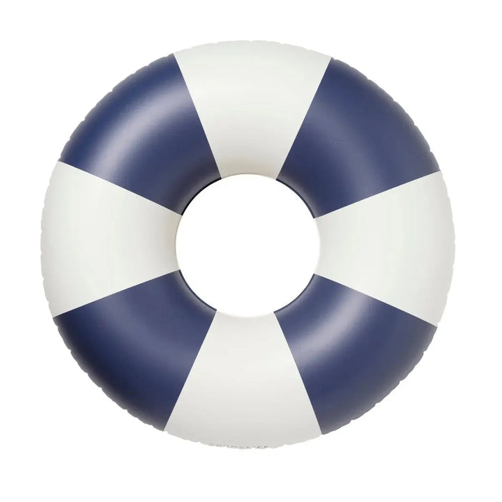 TUBE POOL RING NAVY STRIPE SUNNYLIFE