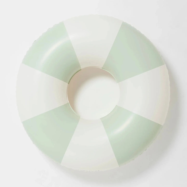 TUBE POOL RING THE VACAY SOFT OLIVE STRIPE BeachLife Concept