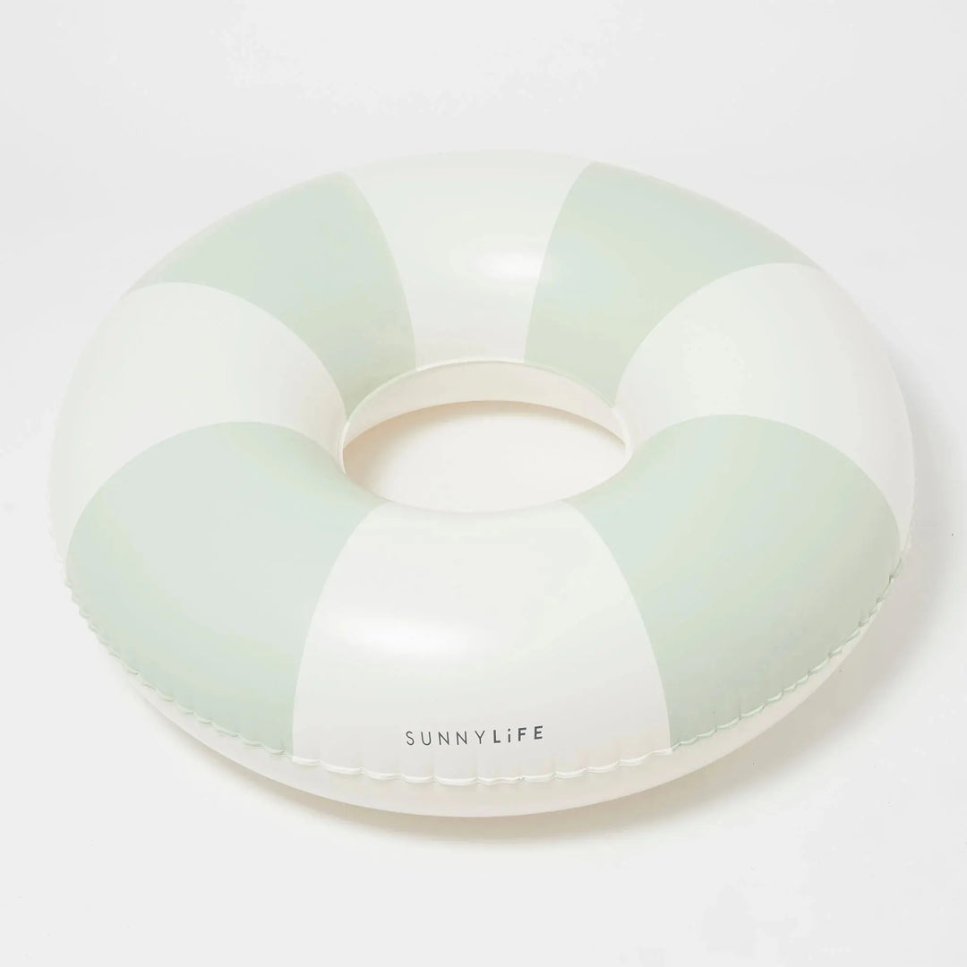 TUBE POOL RING THE VACAY SOFT OLIVE STRIPE BeachLife Concept