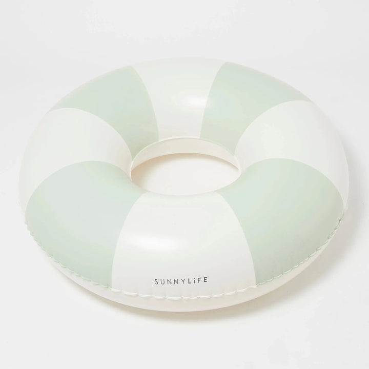 TUBE POOL RING THE VACAY SOFT OLIVE STRIPE - BeachLife Concept
