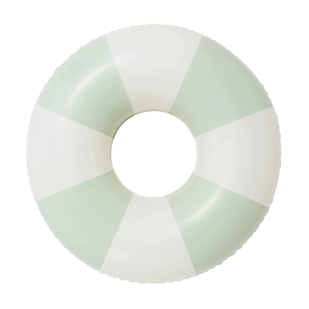 TUBE POOL RING THE VACAY SOFT OLIVE STRIPE SUNNYLIFE