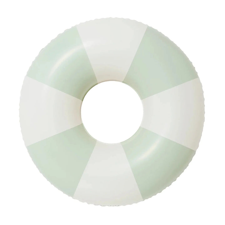 TUBE POOL RING THE VACAY SOFT OLIVE STRIPE SUNNYLIFE