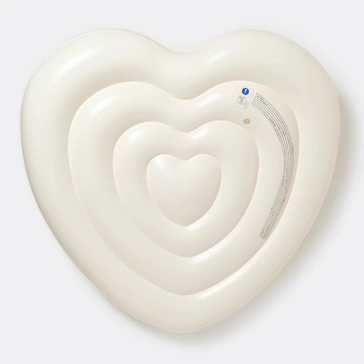TWIN LIE-ON FLOAT STOLE MY HEART PINK STRIPE - BeachLife Concept