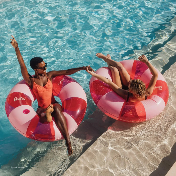 VINTAGE GLITTER TUBE POOL FLOAT BARBIE - BeachLife Concept
