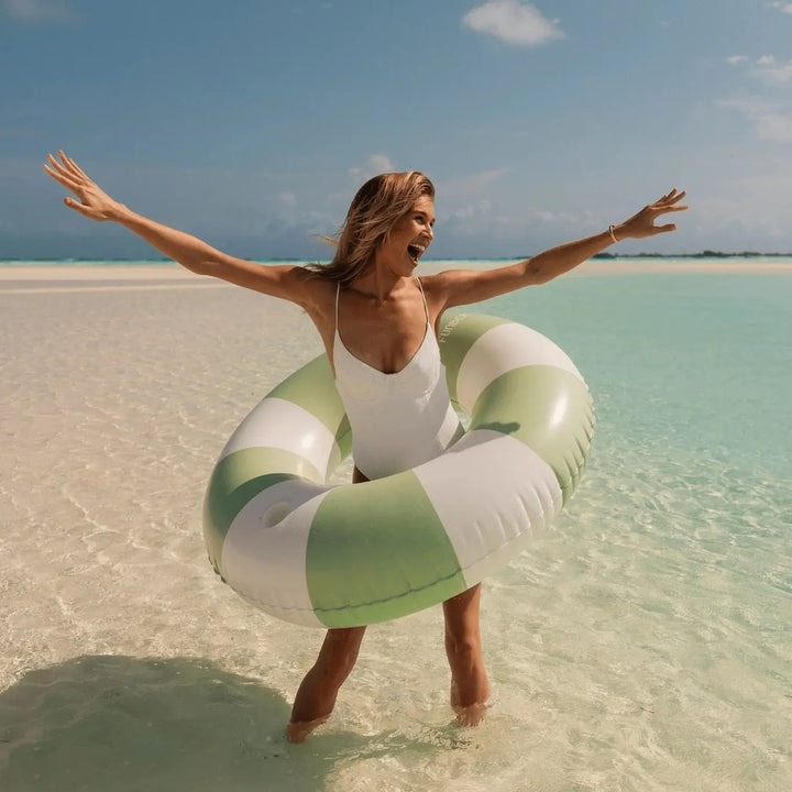 VINTAGE TUBE POOL FLOAT SAGE - BeachLife Concept