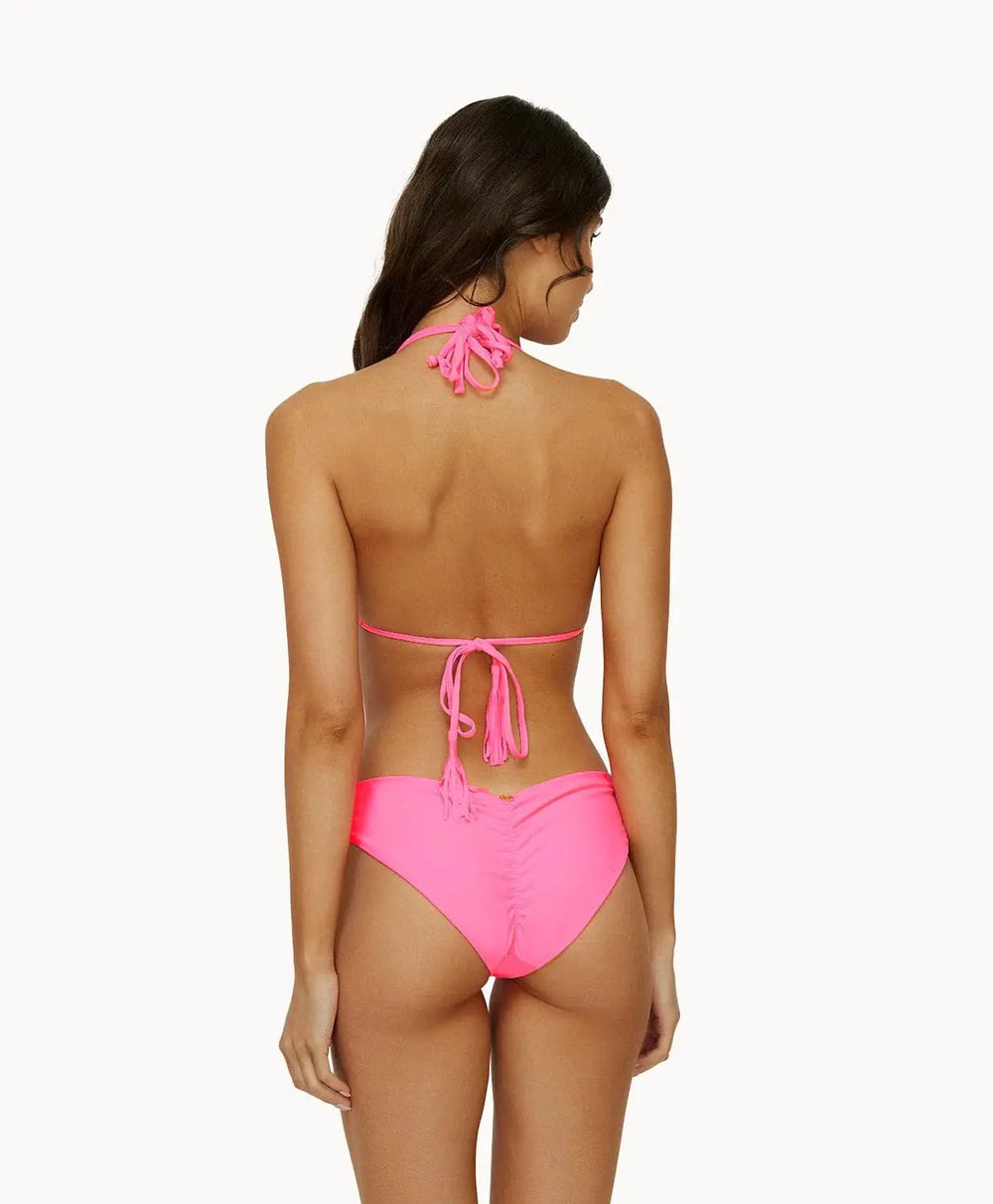 VIVID PINK ISLA TRI TOP - BASIC RUCHED TEENY - BeachLife Concept