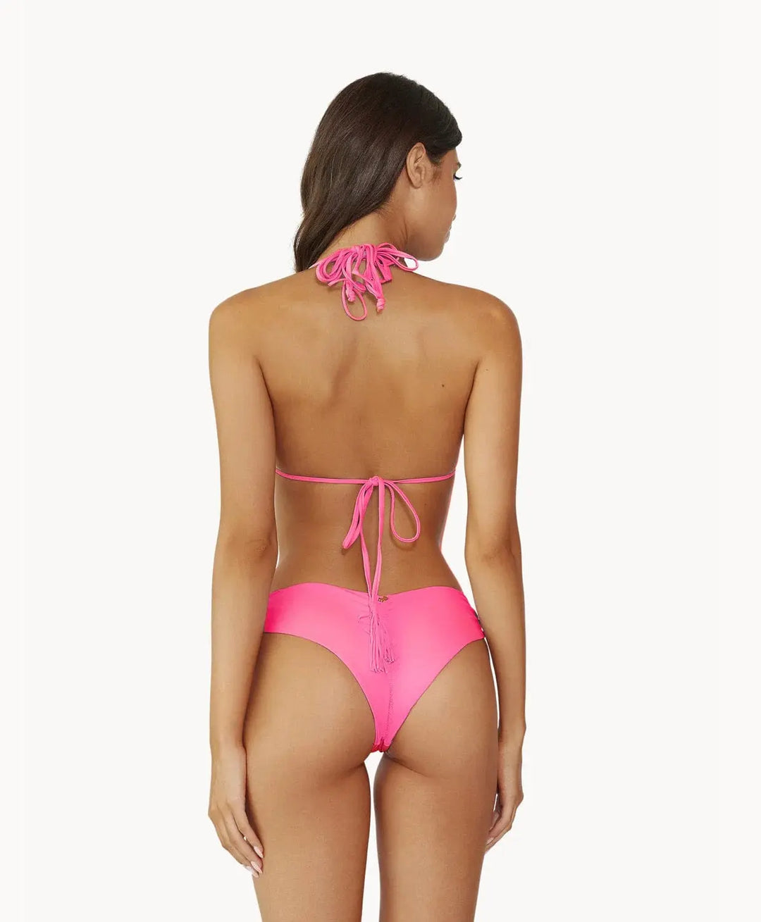 VIVID PINK ISLA TRI TOP - BASIC RUCHED TEENY - BeachLife Concept